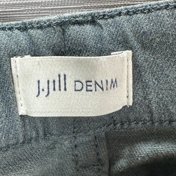 J Jill Jeans Womens 16 Petite Boyfriend Ankle Gray Denim Cotton Stretch Pockets - Picture 6 of 10